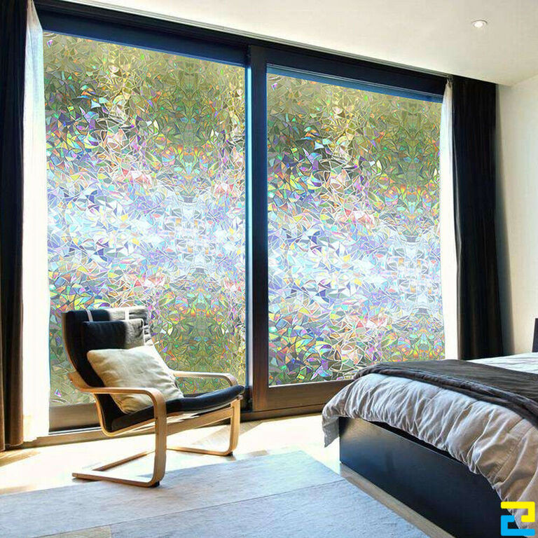 Mẫu giấy dán nhiều màu sắc với họa tiết độc đáo giúp tăng thêm tính thẩm mỹ cho không gian ngủ nghỉ