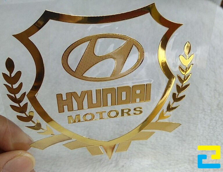 Mẫu in decal logo công ty Hyundai motors