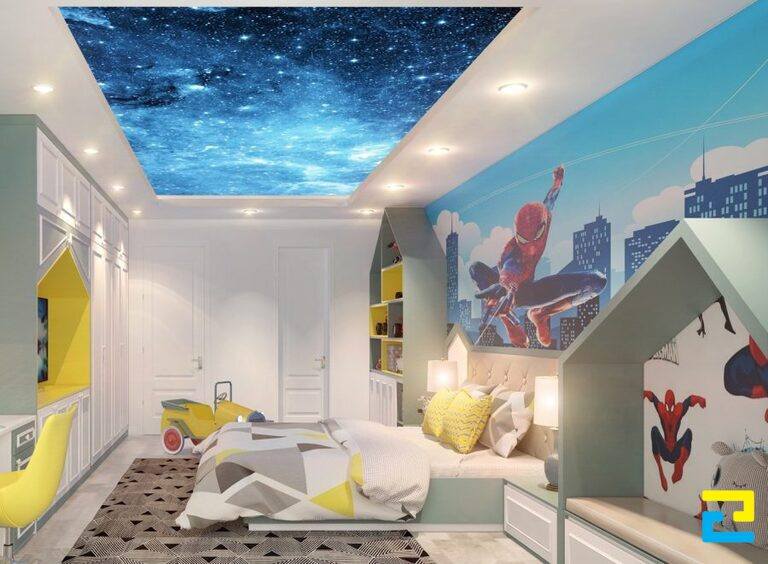 Vũ trụ thiên hà trong phòng bé