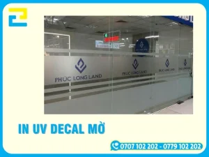 In UV Decal Mờ Giá Rẻ Hiện Đại, Tinh Tế, Dán Kính Trang Trí