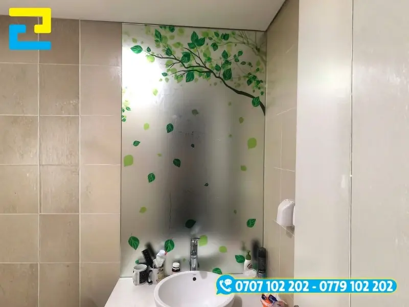 In UV decal mờ trang trí nhà ở, không gian sống