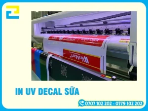 Dịch Vụ In UV Decal Sữa Giá Rẻ, Lấy Ngay