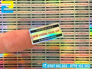 Ứng dụng decal 7 màu (Hologram) làm tem chống hàng giả, hàng nhái