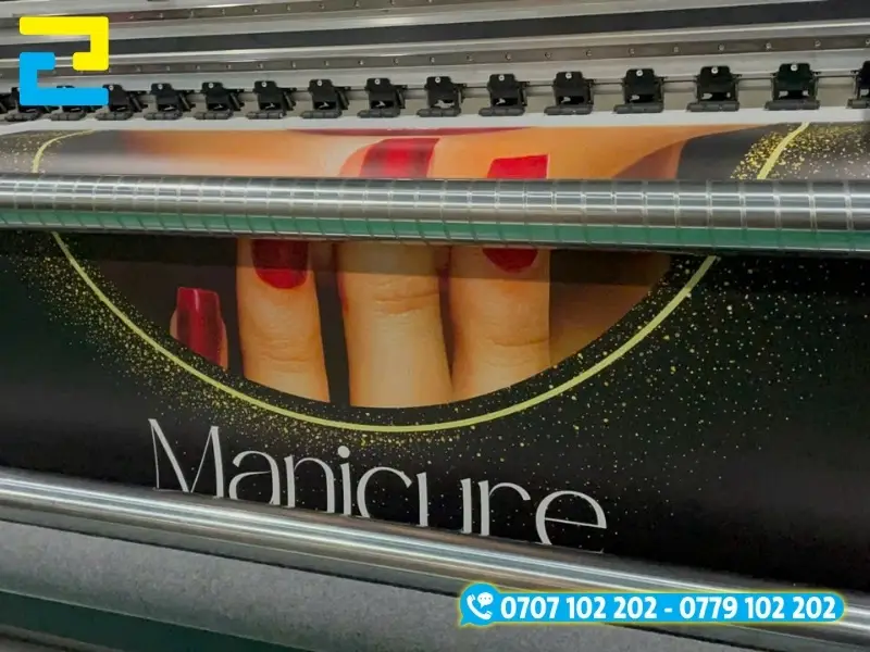 In UV decal lưới không bị nhòe hay lem khi in vì mực được làm khô ngay lập tức