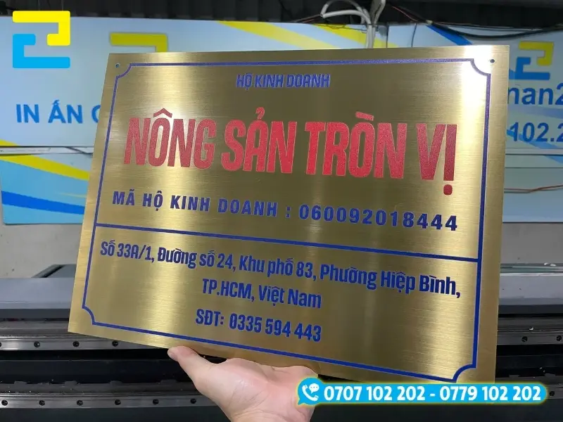 In UV lên inox cao cấp, màu sắc hiển thị rõ nét