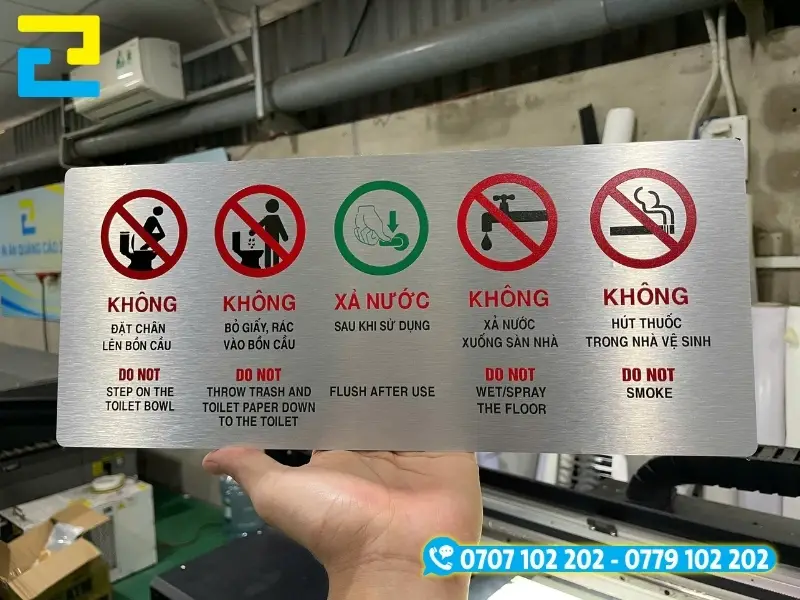 In UV trên Alu cho hình ảnh sắc nét, màu sắc chân thật, không mờ, nhoè
