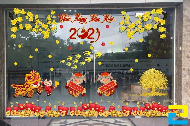 Đôi linh vật con trâu, biểu tượng của năm mới