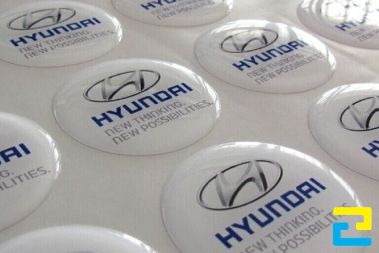 Mẫu in decal logo công ty Hyundai