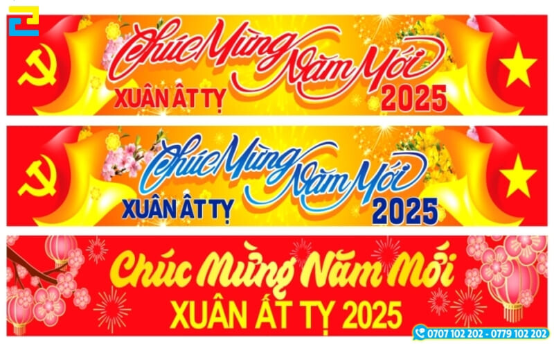 Mau 2 Bang Ron Chuc Mung Nam Moi 2025