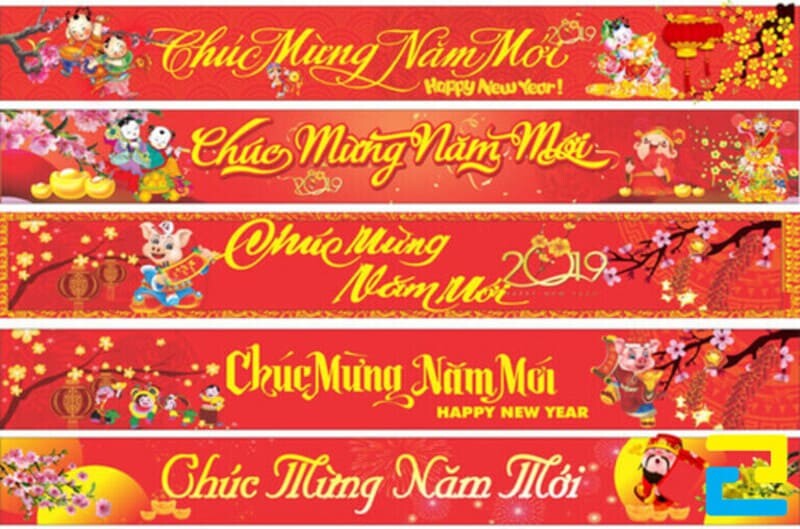 Mau Bang Ron Chuc Mung Nam Moi