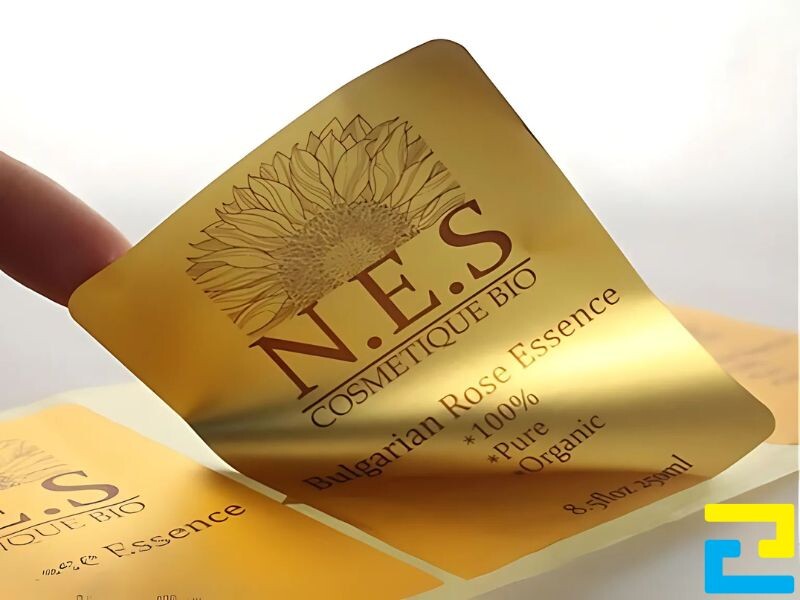 Giá in decal nhũ vàng thay đổi theo công nghệ in