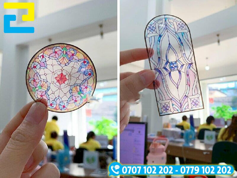 Decal trong in màu rẻ đẹp