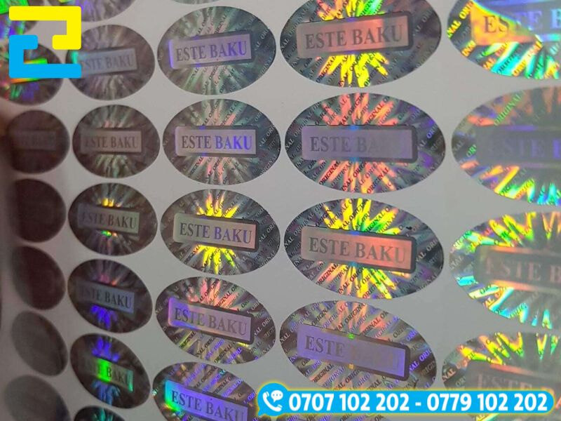 Decal 7 màu in tem niêm phong