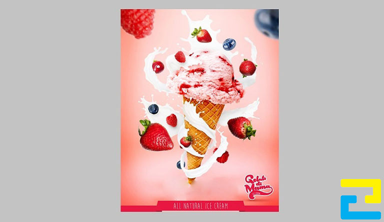 Poster quảng cáo kem