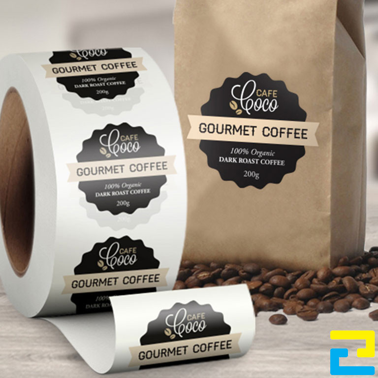 Tem nhãn decal cuộn logo thương hiệu