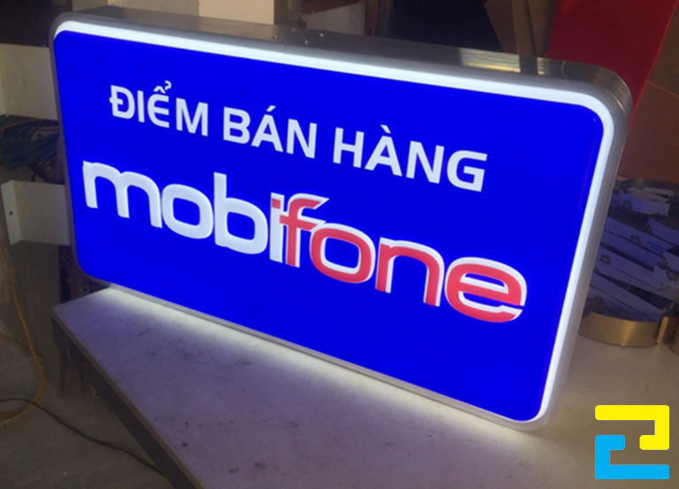 In hộp đèn mica cho MobiFone tại phường Tân Thành, Tân Phú
