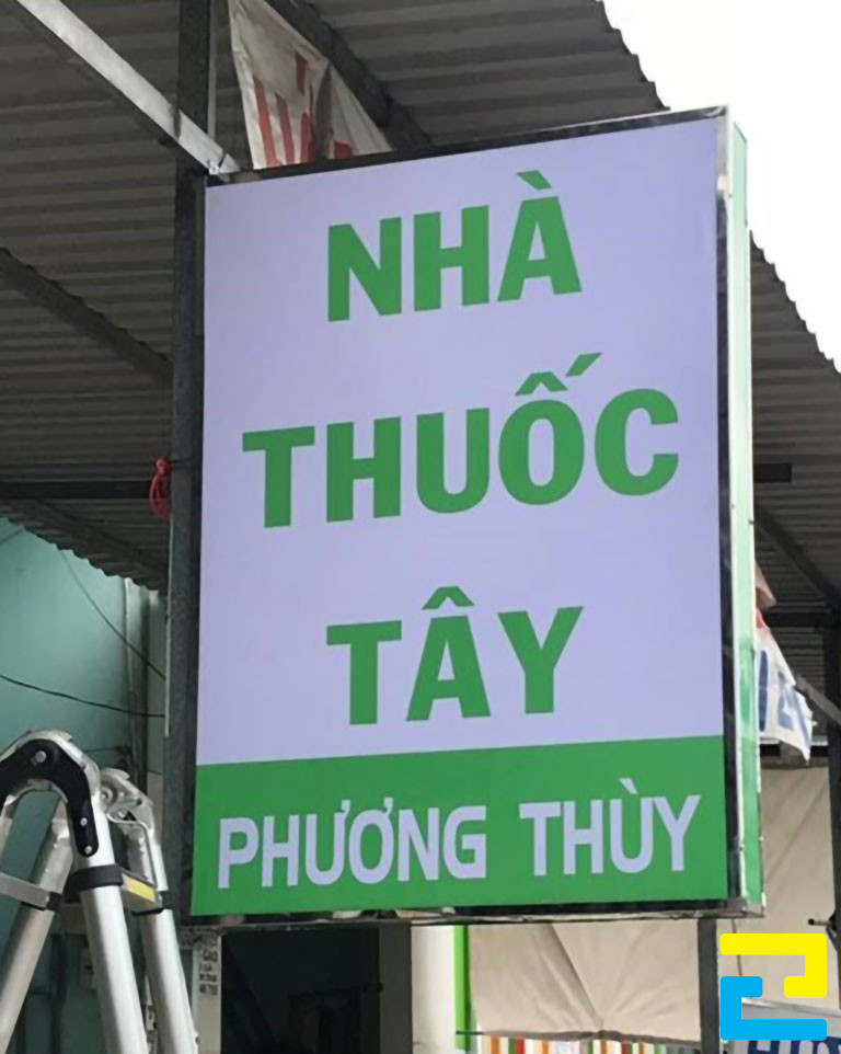 In hộp đèn cho nhà thuốc Tây Phương Thùy tại phường Tân Quý, Tân Phú