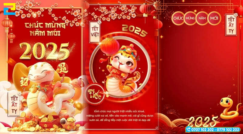 Mau Backdrop Background Tet 2025 2