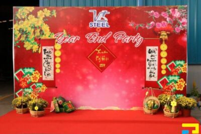 Mẫu Backdrop Tất Niên Sáng Tạo, Background Cho Tiệc Cuối Năm
