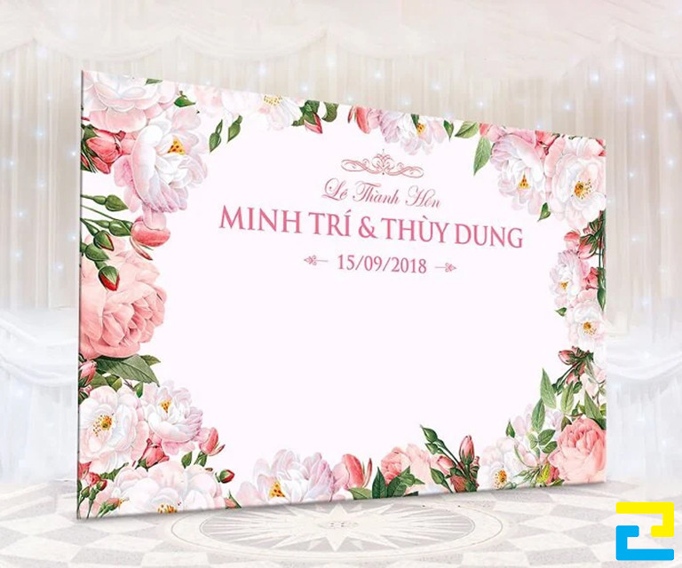 Nếu mẫu file in background đám cưới của quý khách đã đạt chuẩn, không cần chỉnh sửa thêm, thì thời gian in ấn sẽ được rút ngắn