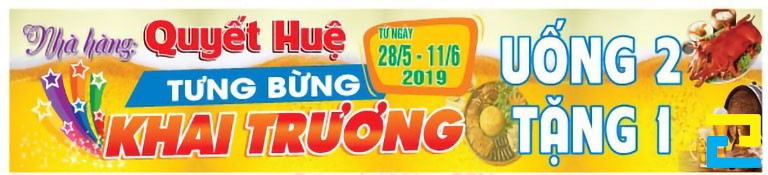Để nhận báo giá in băng rôn khai trương quán nhậu, quán bia mới nhất tại In Ấn Quảng Cáo 2H, quý khách vui lòng liên hệ qua số Hotline: 0779.102.202