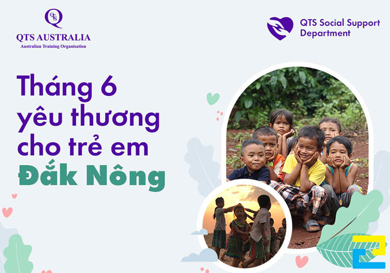 Mẫu 9: Băng rôn được thiết kế đơn giản, có hình ảnh minh họa các em nhỏ được thiết kế với bố cục hợp lý, bandroll có tông màu tím nhạt đẹp mắt