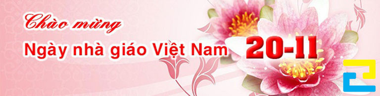 Những thông tin có trên bandroll ngày Nhà Giáo Việt Nam cần được thiết kế với bố cục hợp lý, để bandroll trông thuận mắt hơn
