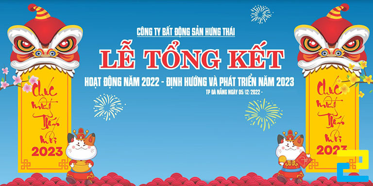 Quý khách có thể lựa chọn những thông điệp cho bandroll như: Tiệc tất niên, đại tiệc tất niên, year end party, liên hoan tất niên & chúc mừng năm mới,...