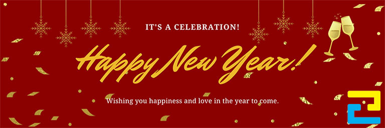 Mẫu 24: Băng rôn có kiểu chữ đơn giản - nghệ thuật, có tông màu đỏ chủ đạo đẹp nổi bật, bandroll được thiết kế với phong cách tối giản