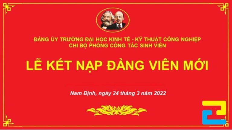Công Ty In Ấn Quảng Cáo 2H nhận in phông nền, backdrop lễ kết nạp Đảng viên mới đẹp, giá rẻ