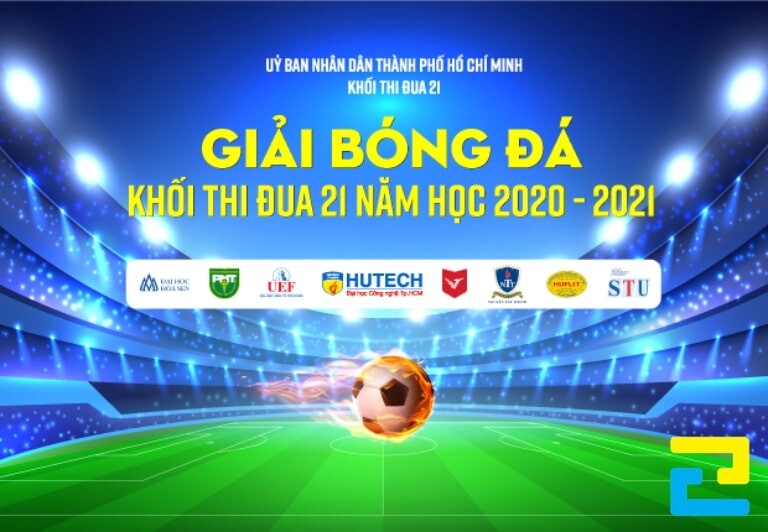 Mẫu 3: Phông nền giải bóng đá khối thi đua 21 năm học 2020 – 2021