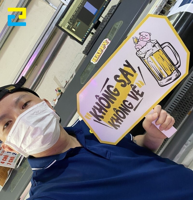 In Ấn Quảng Cáo 2H chuyên in hashtag ăn nhậu đẹp chất lượng
