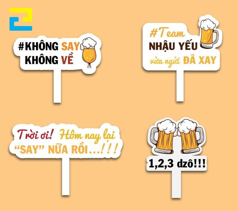 Mẫu 5: Các mẫu hashtag liên quan đến ăn nhậu