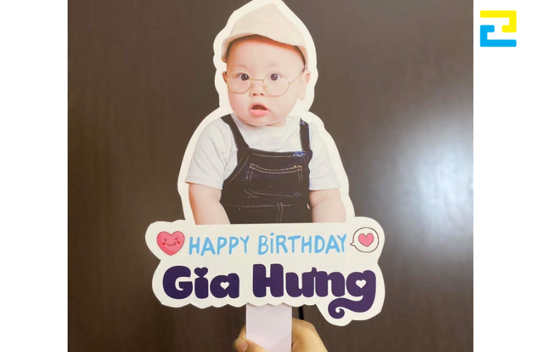 Mẫu 13: Hashtag in hình bé