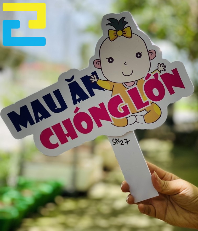 Hashtag Chúc Bé Mau ăn Chóng Lớn đơn Giản.