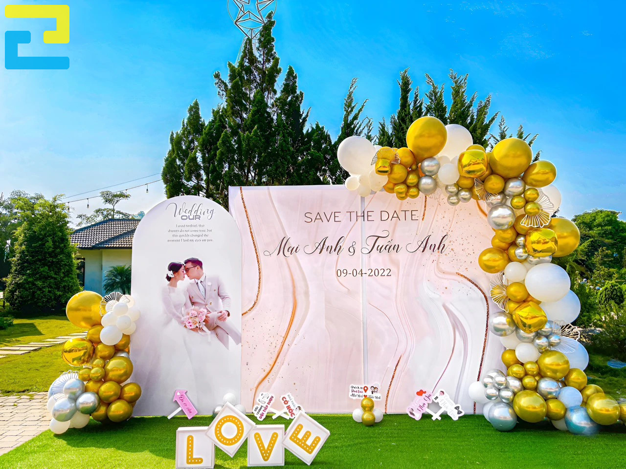 Mẫu Background Lễ Cưới Cực đẹp Và Sang Trọng.