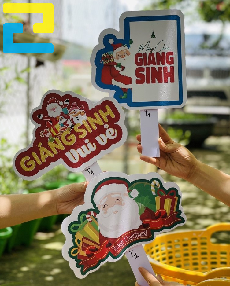 Mẫu Hashtag Cầm Tay Vui Nhộn Cho Mùa Noel.
