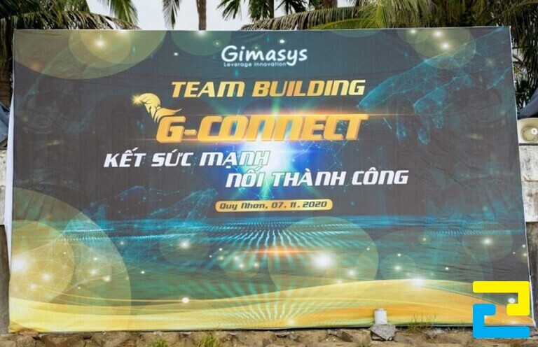 Khu vực check in sự kiện team building