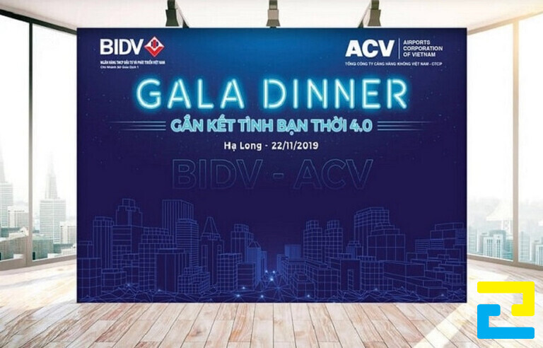 Khu vực check in sự kiện BIDV