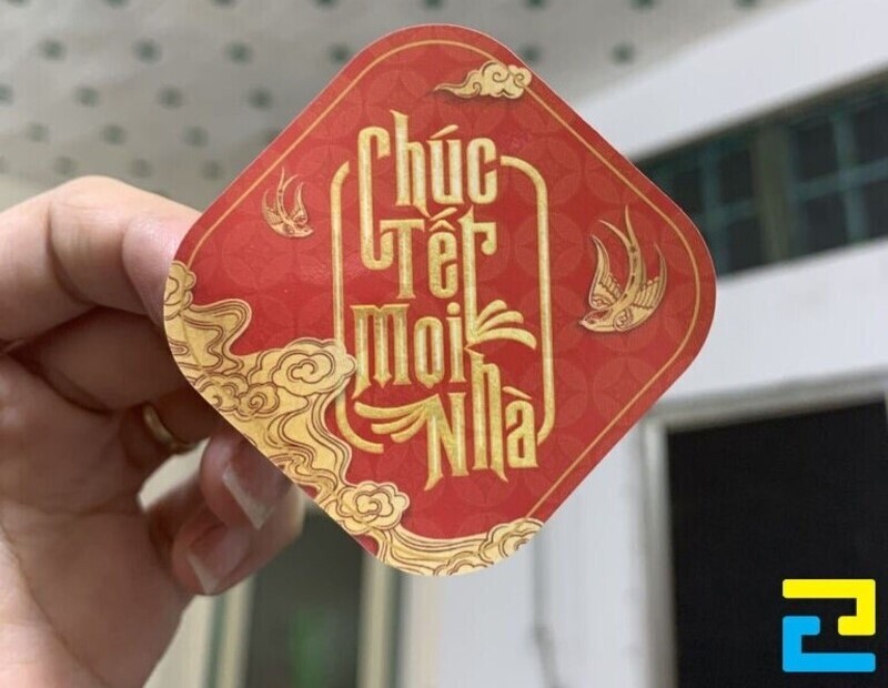 Mẫu Tem Dán Giỏ Quà, Hộp Quà Tết đẹp Rẻ