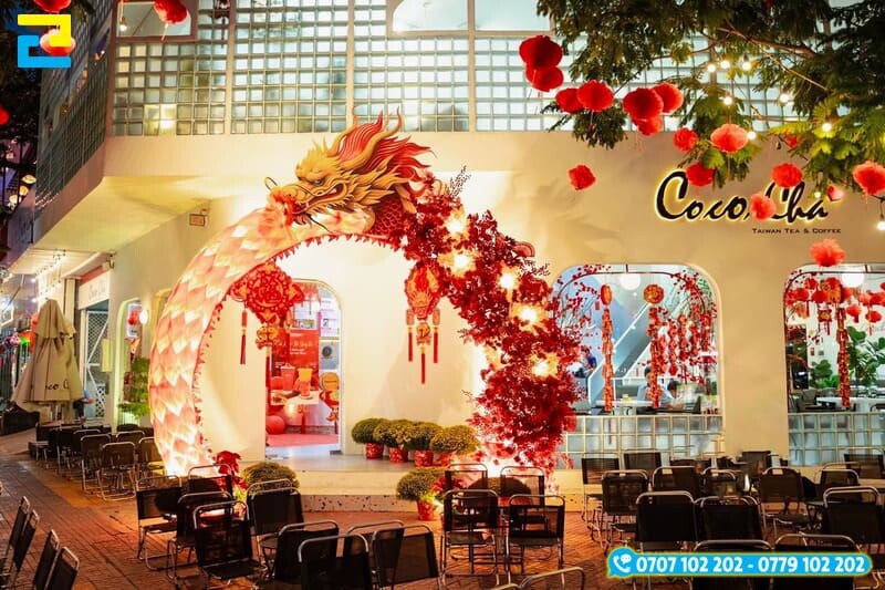 Trang Tri Quan Cafe Ngay Tet 5