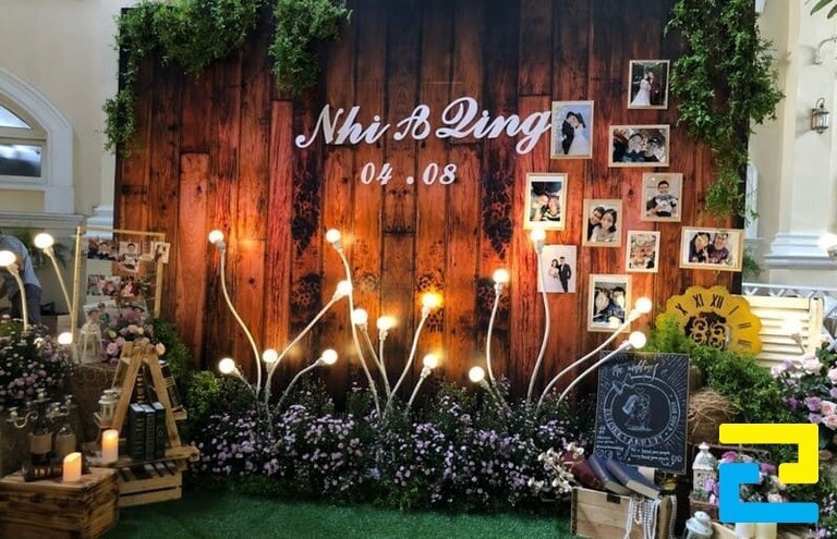 Backdrop chụp hình siêu ấn tượng trong ngày cưới