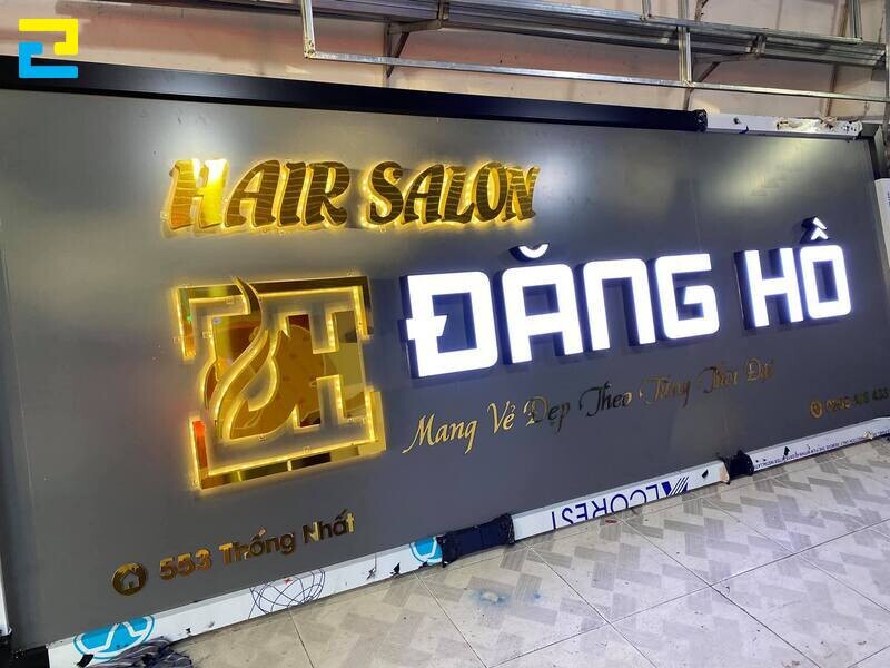 Làm logo bảng hiệu hair salon