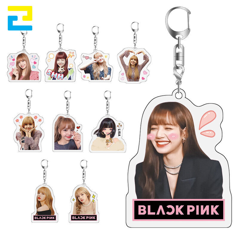 Móc khóa đẹp cho nữ, in hình idol Blackpink