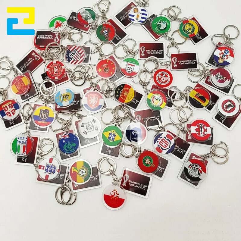 Móc khóa in theo yêu cầu wordcup và logo các nước trên thế giới.