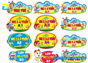 Mau 4 Bang Ten Lop Mam Non