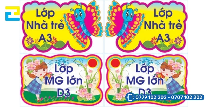 Mau 5 Bang Ten Lop Mam Non