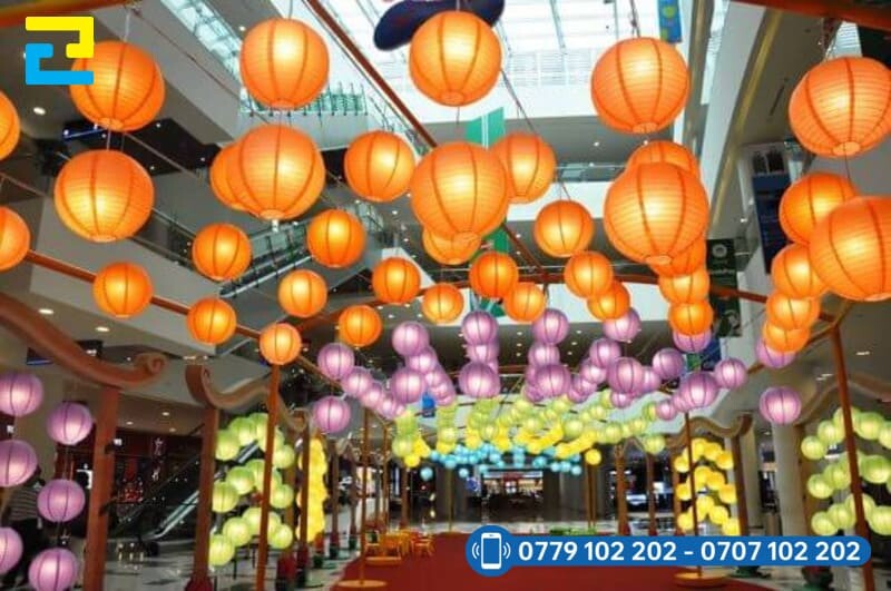 Trang Tri San Khau Trung Thu Voi Long Den