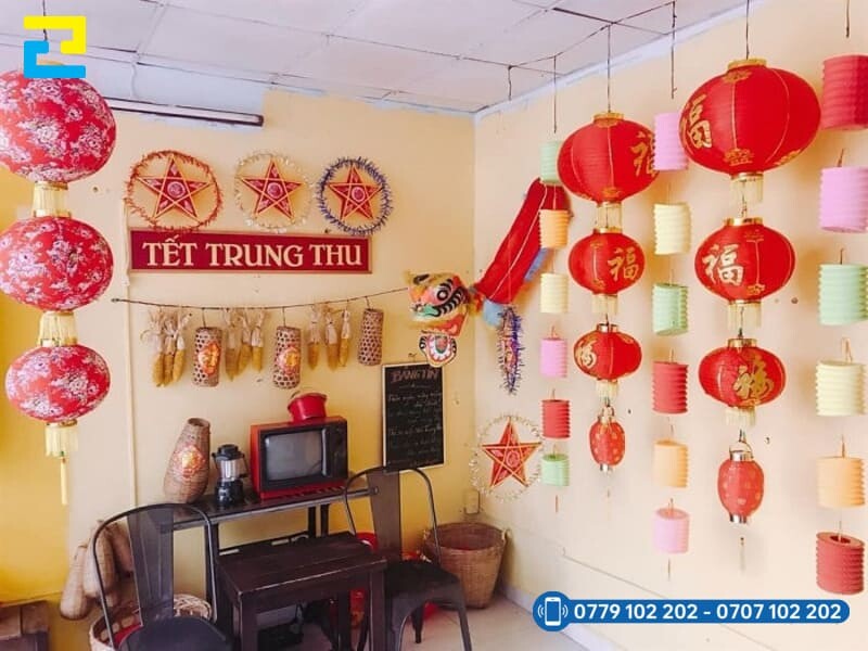 Y Tuong Trang Tri Trung Thu Tai Nha