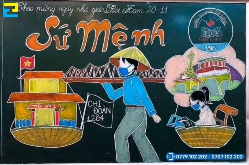 Mau 2 Trang Tri Bang Lop Hoc 20 11